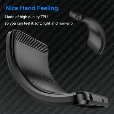 SKALO OnePlus 13R Armor Carbon Suojakuori - Musta