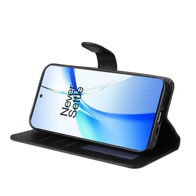 SKALO OnePlus 13R PU-nahka Lompakkokotelo - Musta