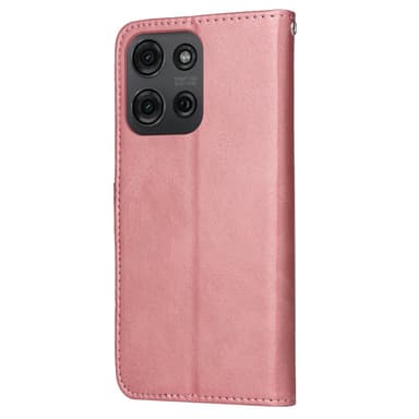 SKALO Motorola Moto G75 5G PU-nahka Lompakkokotelo - Pinkki