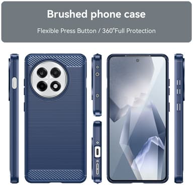 SKALO OnePlus 13R Armor Carbon Suojakuori - Sininen