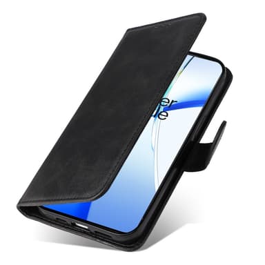 SKALO OnePlus 13R PU-nahka Lompakkokotelo - Musta