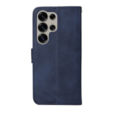 SKALO Samsung S25 Ultra PU-nahka Lompakkokotelo - Sininen