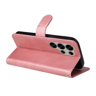 SKALO Samsung S25 Ultra PU-nahka Lompakkokotelo - Pinkki