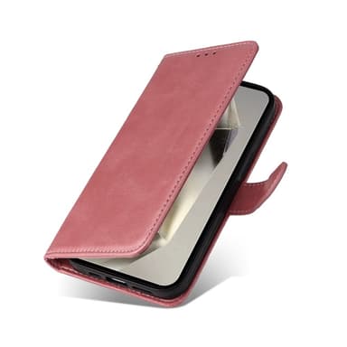 SKALO Samsung S25 Ultra PU-nahka Lompakkokotelo - Pinkki