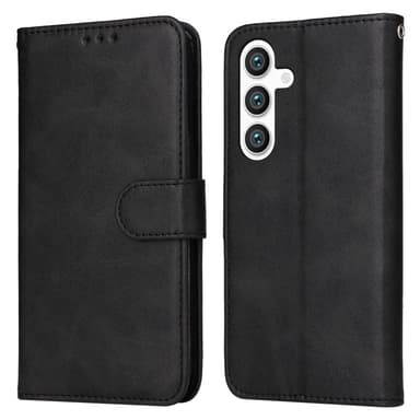 SKALO Samsung S25 PU-nahka Lompakkokotelo - Musta