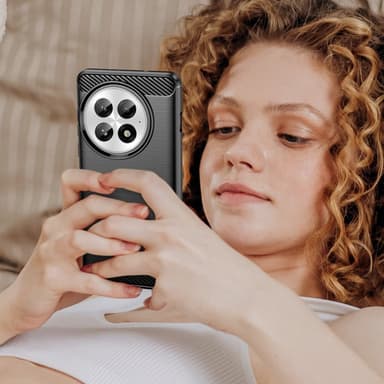 SKALO OnePlus 13 Armor Carbon Suojakuori - Musta
