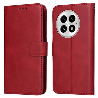 SKALO OnePlus 13 PU-nahka Lompakkokotelo - Punainen