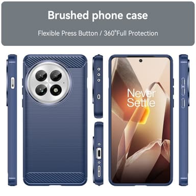 SKALO OnePlus 13 Armor Carbon Suojakuori - Sininen
