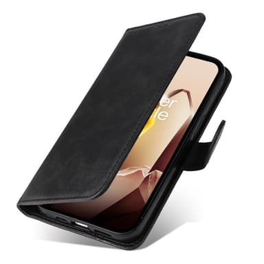 SKALO OnePlus 13 PU-nahka Lompakkokotelo - Musta