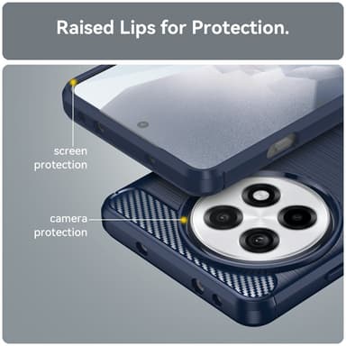 SKALO OnePlus 13R Armor Carbon Suojakuori - Sininen