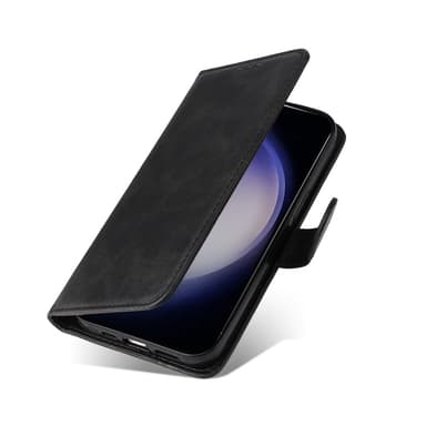 SKALO Samsung S25 PU-nahka Lompakkokotelo - Musta