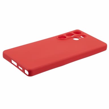 SKALO Samsung S25 Ultra Ultraohut TPU Suojakuori - Punainen