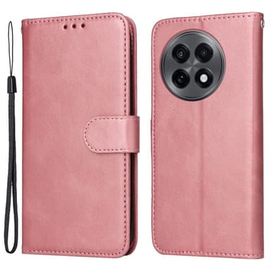 SKALO OnePlus 13R PU-nahka Lompakkokotelo - Pinkki