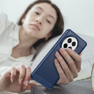 SKALO OnePlus 13R Armor Carbon Suojakuori - Sininen