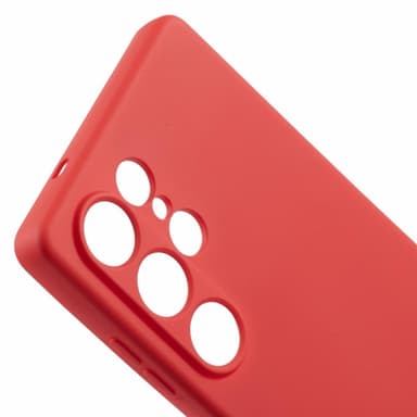 SKALO Samsung S25 Ultra Ultraohut TPU Suojakuori - Punainen
