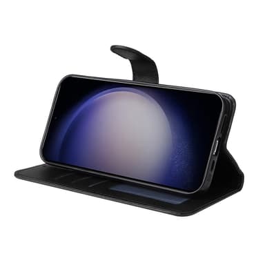 SKALO Samsung S25 PU-nahka Lompakkokotelo - Musta