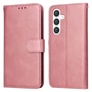 SKALO Samsung S25 PU-nahka Lompakkokotelo - Pinkki