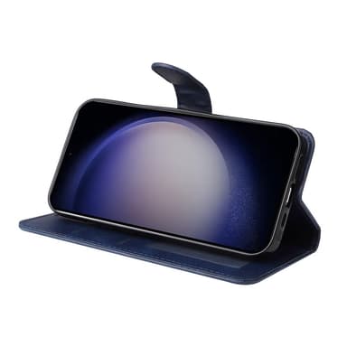 SKALO Samsung S25 PU-nahka Lompakkokotelo - Sininen