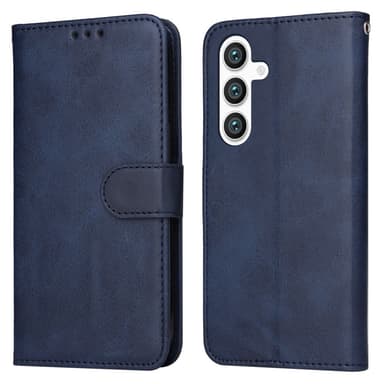 SKALO Samsung S25+ PU-nahka Lompakkokotelo - Sininen