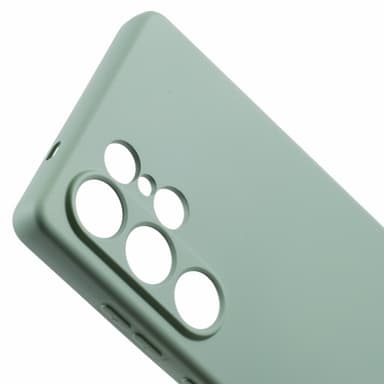 SKALO Samsung S25 Ultra Ultraohut TPU Suojakuori - Vaaleanvihreä