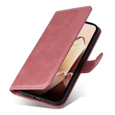 SKALO OnePlus 13 PU-nahka Lompakkokotelo - Pinkki