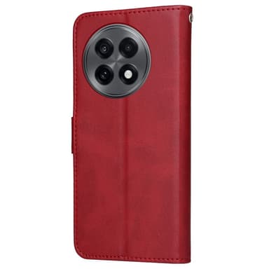 SKALO OnePlus 13R PU-nahka Lompakkokotelo - Punainen