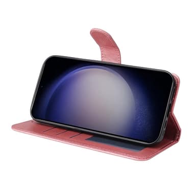 SKALO Samsung S25 PU-nahka Lompakkokotelo - Pinkki