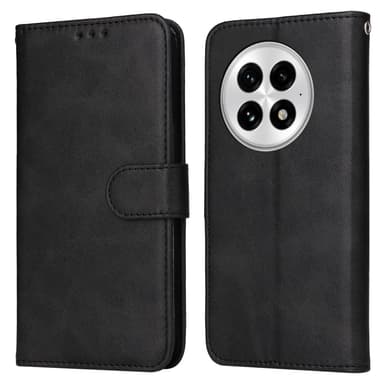 SKALO OnePlus 13 PU-nahka Lompakkokotelo - Musta