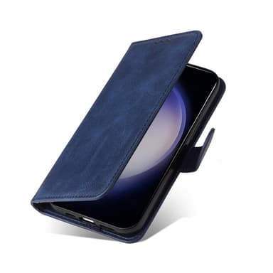 SKALO Samsung S25 PU-nahka Lompakkokotelo - Sininen