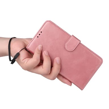 SKALO OnePlus 13R PU-nahka Lompakkokotelo - Pinkki