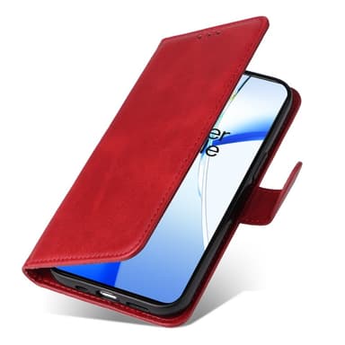 SKALO OnePlus 13R PU-nahka Lompakkokotelo - Punainen