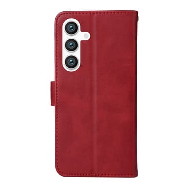 SKALO Samsung S25+ PU-nahka Lompakkokotelo - Punainen