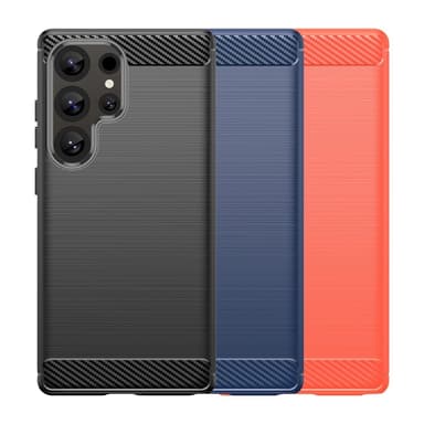 SKALO Samsung S25 Ultra Armor Carbon Suojakuori - Musta