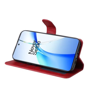SKALO OnePlus 13R PU-nahka Lompakkokotelo - Punainen