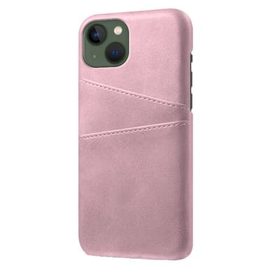 SKALO iPhone 14 PU-nahkainen Korttikotelo - Ruusukulta