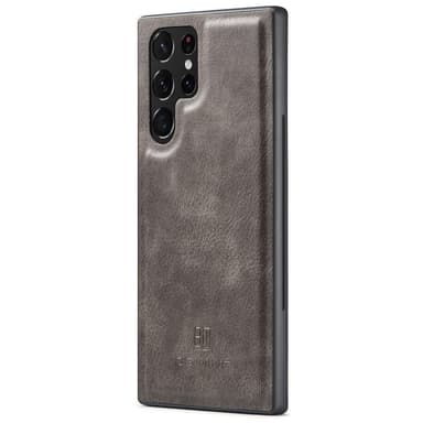 DG MING Samsung S22 Ultra 2-in-1 magneetti lompakkokotelo - Harmaa