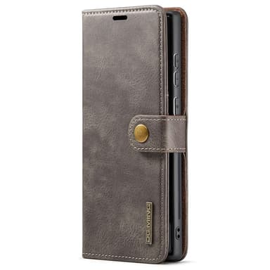 DG MING Samsung S22 Ultra 2-in-1 magneetti lompakkokotelo - Harmaa