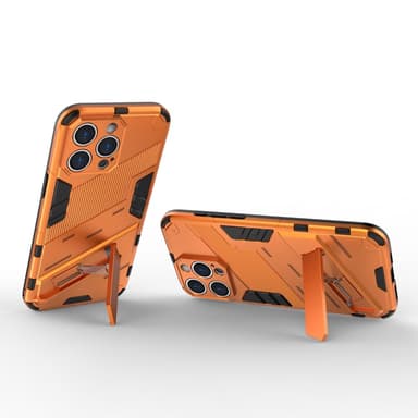SKALO iPhone 15 Pro Max Hybrid BIBERCAS Suojakuori - Oranssi