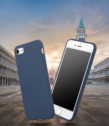 SKALO iPhone 7/8 Ultraohut TPU-kuori - Sininen
