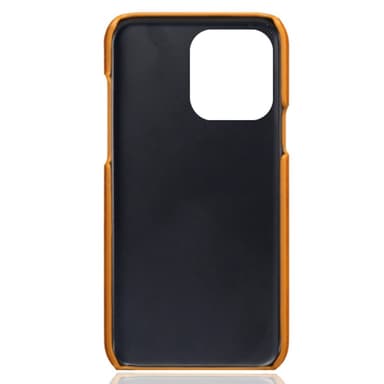 SKALO iPhone 14 Pro PU-nahkainen Korttikotelo - Vaaleanruskea