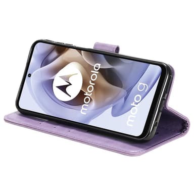 SKALO Moto G31 / G41 Mandala lompakkokotelo - Violetti