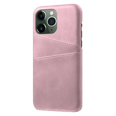 SKALO iPhone 14 Pro PU-nahkainen Korttikotelo - Ruusukulta