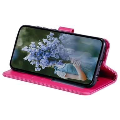 SKALO iPhone 15 Mandala lompakkokotelo - Cerise