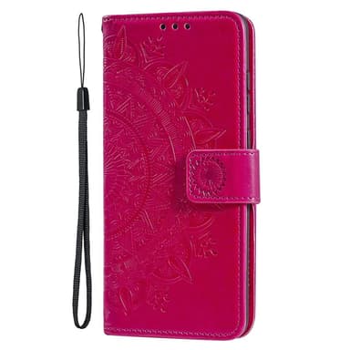 SKALO iPhone 15 Mandala lompakkokotelo - Cerise