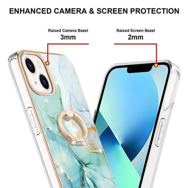 SKALO iPhone 14 Plus Marmori TPU suojakuori rengas - #4