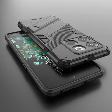 SKALO OnePlus 10T 5G Hybrid BIBERCAS Suojakuori - Musta