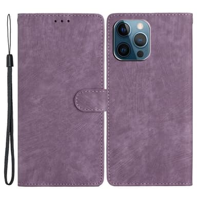 SKALO iPhone 15 Pro Max Lompakkokotelo PU-nahkaa - Violetti
