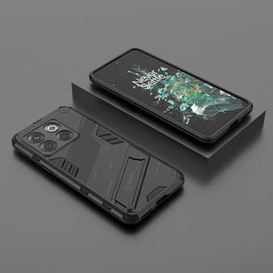 SKALO OnePlus 10T 5G Hybrid BIBERCAS Suojakuori - Musta