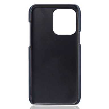 SKALO iPhone 15 Pro PU-nahkainen Korttikotelo - Sininen