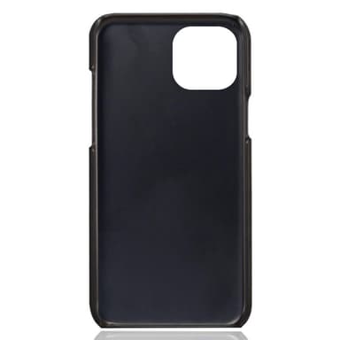 SKALO iPhone 15 PU-nahkainen Korttikotelo - Musta